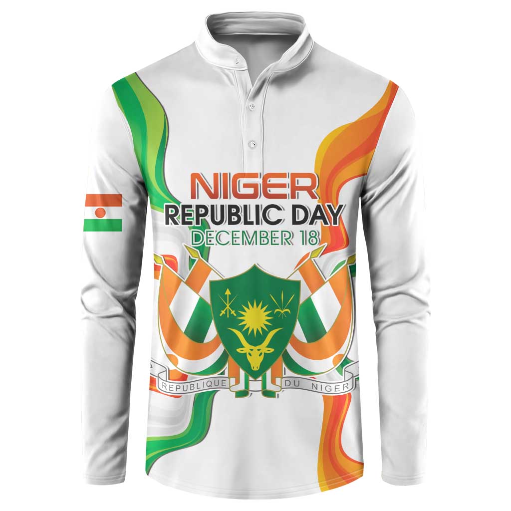 Personalized Niger Republic Day Button Sweatshirt Coat Of Arms With Flag - Wonder Print Shop