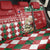 Slovakia Christmas Back Car Seat Cover Brown Bear Mix Argyle Pattern - Wonder Print Shop