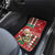 Slovakia Christmas Car Mats Brown Bear Mix Argyle Pattern - Wonder Print Shop