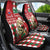 Slovakia Christmas Car Seat Cover Brown Bear Mix Argyle Pattern - Wonder Print Shop