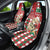 Slovakia Christmas Car Seat Cover Brown Bear Mix Argyle Pattern - Wonder Print Shop