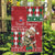 Slovakia Christmas Garden Flag Brown Bear Mix Argyle Pattern - Wonder Print Shop