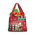 Slovakia Christmas Grocery Bag Brown Bear Mix Argyle Pattern