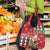 Slovakia Christmas Grocery Bag Brown Bear Mix Argyle Pattern