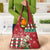 Slovakia Christmas Grocery Bag Brown Bear Mix Argyle Pattern