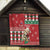 Slovakia Christmas Quilt Brown Bear Mix Argyle Pattern - Wonder Print Shop