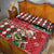 Slovakia Christmas Quilt Bed Set Brown Bear Mix Argyle Pattern - Wonder Print Shop