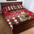 Slovakia Christmas Quilt Bed Set Brown Bear Mix Argyle Pattern - Wonder Print Shop