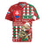 Personalised Slovakia Christmas Rugby Jersey Brown Bear Mix Argyle Pattern - Wonder Print Shop