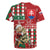 Personalised Slovakia Christmas Rugby Jersey Brown Bear Mix Argyle Pattern - Wonder Print Shop