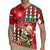 Personalised Slovakia Christmas Rugby Jersey Brown Bear Mix Argyle Pattern - Wonder Print Shop