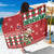 Slovakia Christmas Sarong Brown Bear Mix Argyle Pattern