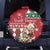 Slovakia Christmas Spare Tire Cover Brown Bear Mix Argyle Pattern - Wonder Print Shop