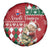 Slovakia Christmas Spare Tire Cover Brown Bear Mix Argyle Pattern - Wonder Print Shop