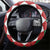 Slovakia Christmas Steering Wheel Cover Brown Bear Mix Argyle Pattern - Wonder Print Shop