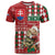 Personalised Slovakia Christmas T Shirt Brown Bear Mix Argyle Pattern - Wonder Print Shop