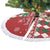 Personalised Slovakia Christmas Tree Skirt Brown Bear Mix Argyle Pattern - Wonder Print Shop