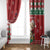 Slovakia Christmas Window Curtain Brown Bear Mix Argyle Pattern - Wonder Print Shop