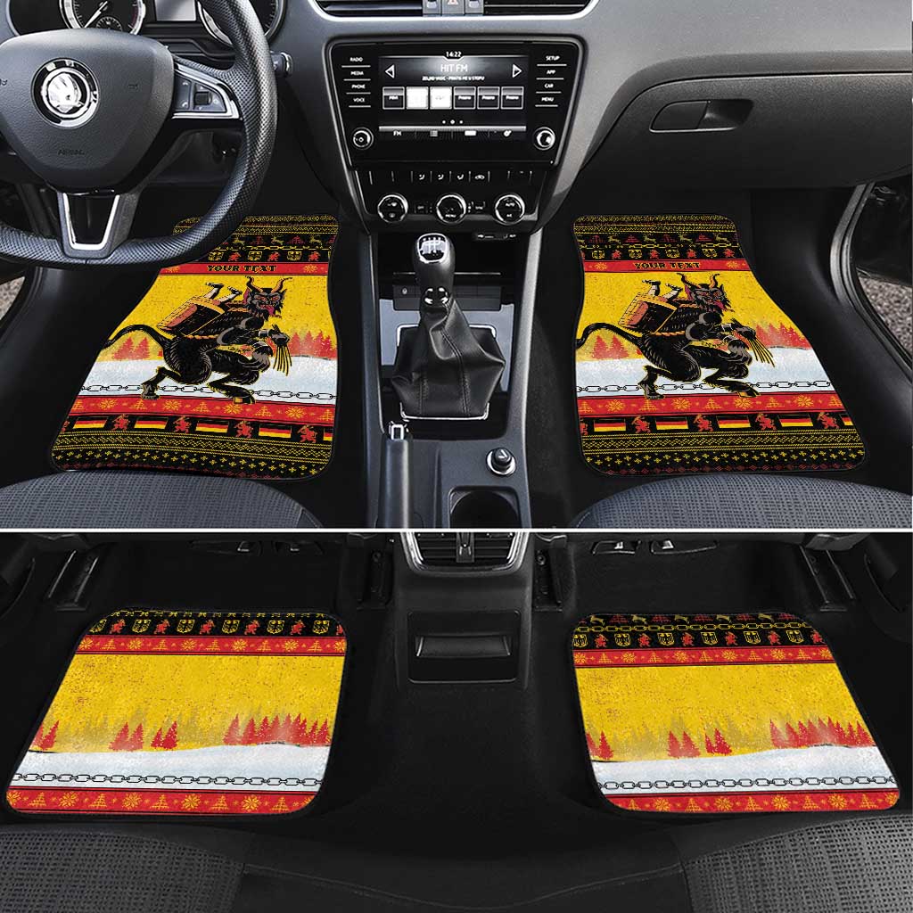 Personalised Germany Christmas Car Mats Merry Krampus - Wonder Print Shop