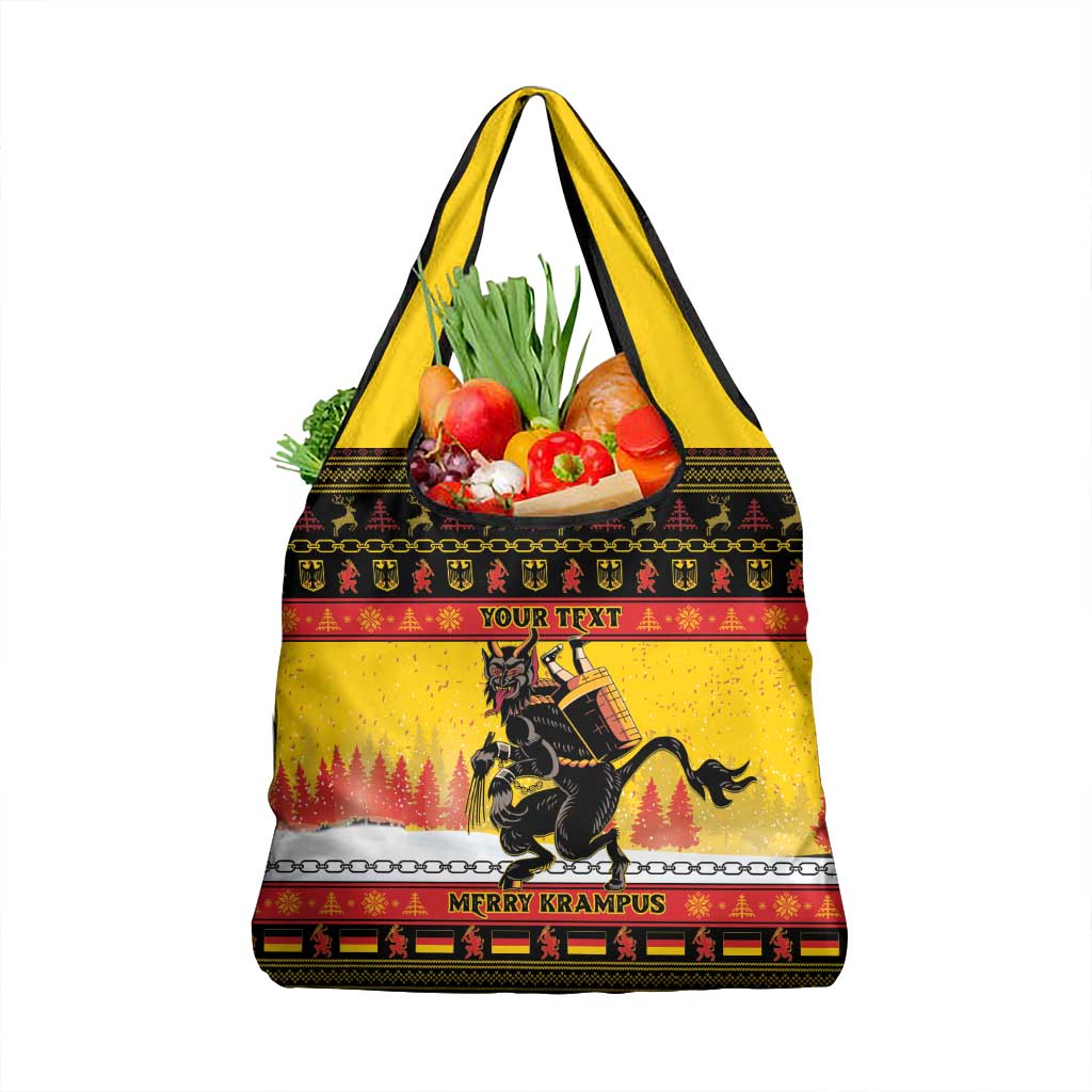 Personalised Germany Christmas Grocery Bag Merry Krampus