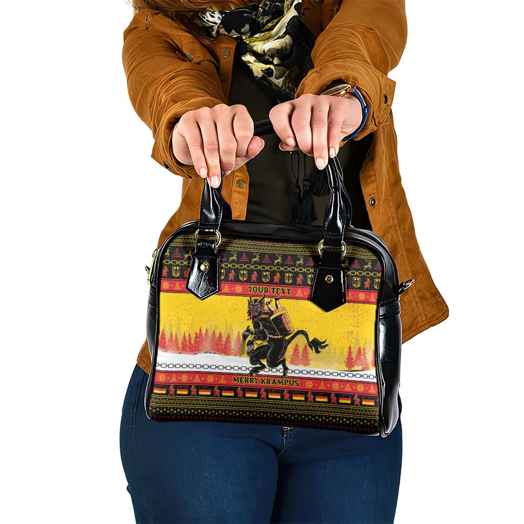 Personalised Germany Christmas Shoulder Handbag Merry Krampus