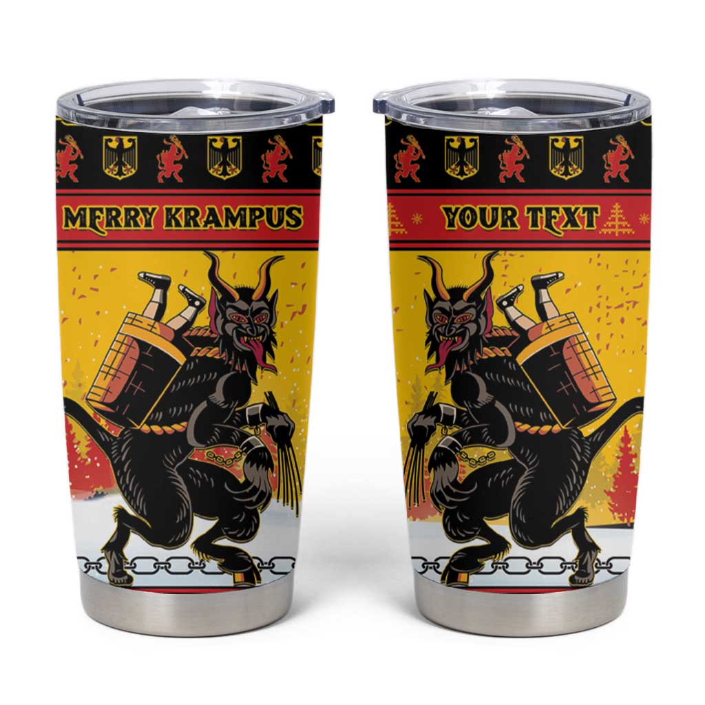 Personalised Germany Christmas Tumbler Cup Merry Krampus