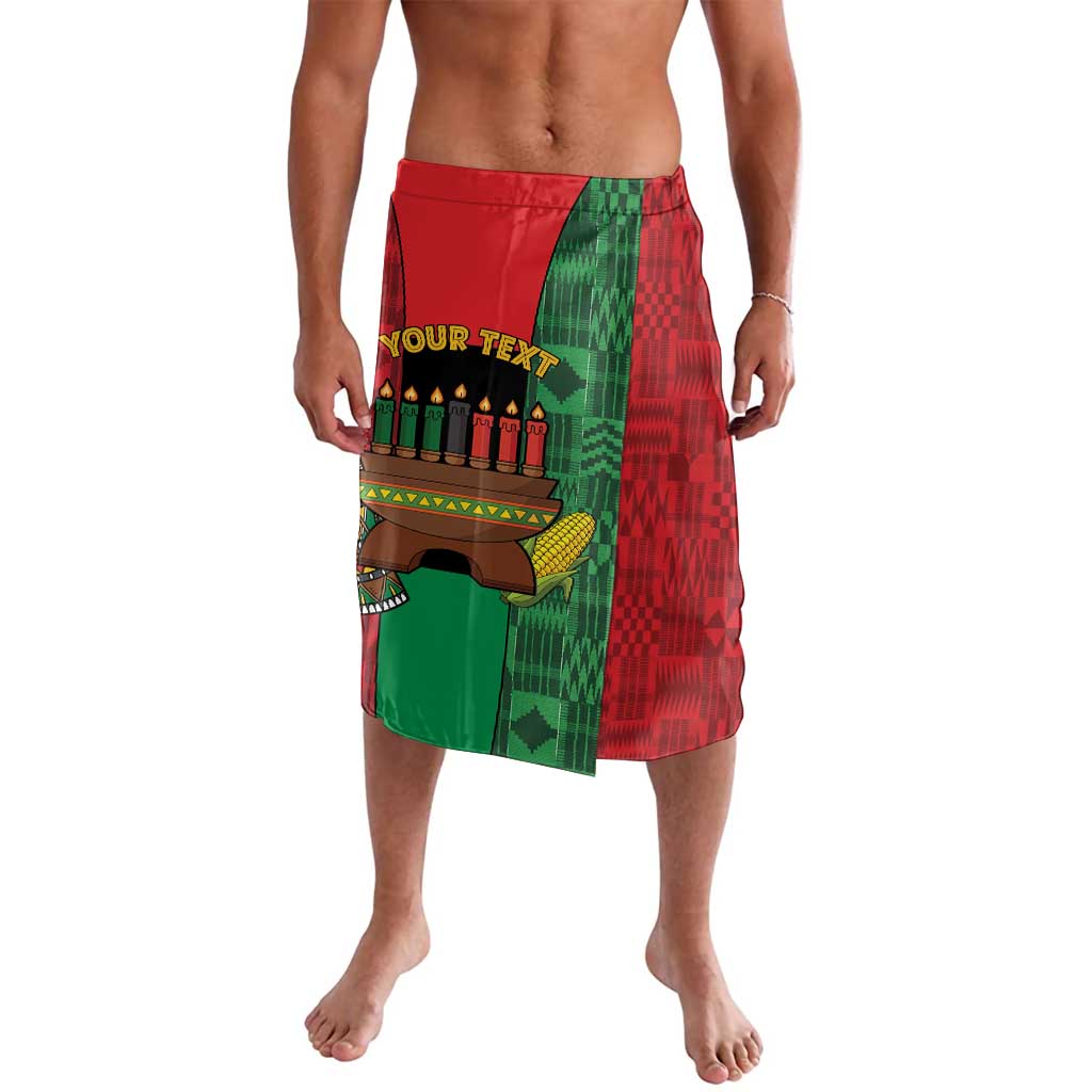 Personalized Happy Kwanzaa Lavalava Kinara With Kente Pattern - Wonder Print Shop
