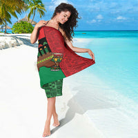 Happy Kwanzaa Sarong Kinara With Kente Pattern - Wonder Print Shop