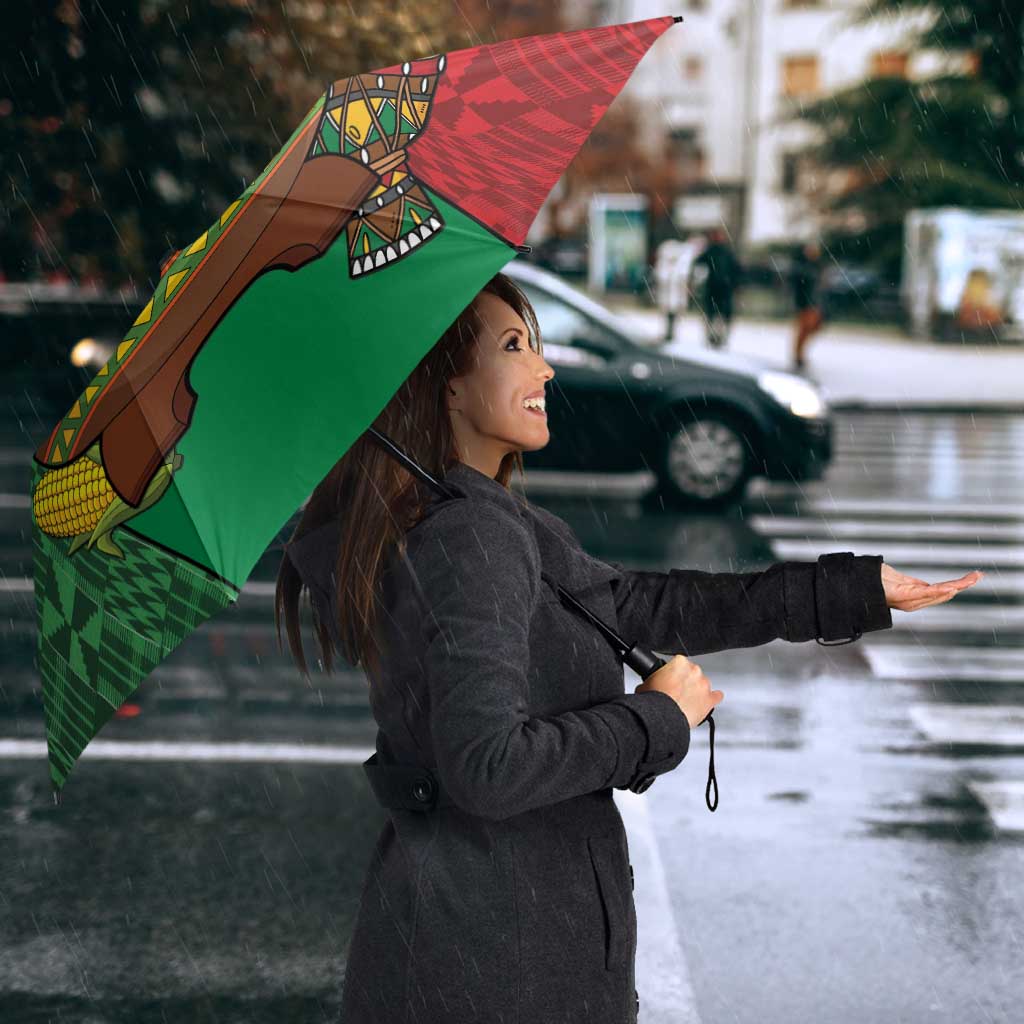 Happy Kwanzaa Umbrella Kinara With Kente Pattern - Wonder Print Shop