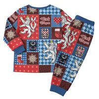 Czech Christmas Patchwork Christmas Pajama Set - Wonder Print Shop