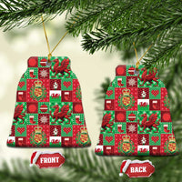 Wales Christmas Patchwork Ceramic Ornament - Wonder Print Shop