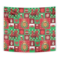 Wales Christmas Patchwork Tapestry - Wonder Print Shop