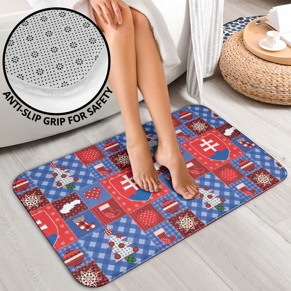 Slovakia Christmas Patchwork Bathroom Set - Wonder Print Shop
