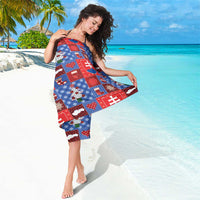 Slovakia Christmas Patchwork Sarong - Wonder Print Shop