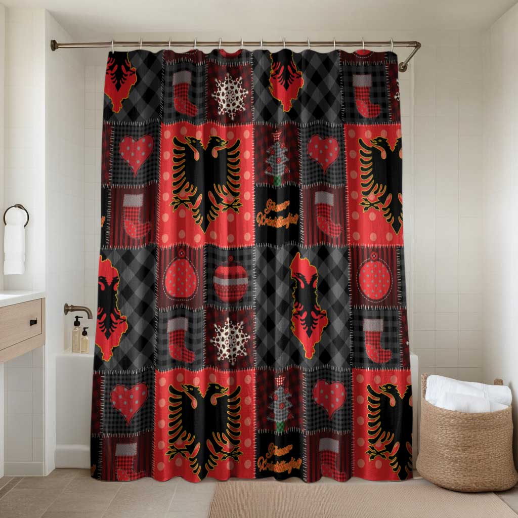 Albania Christmas Patchwork Bathroom Set - Wonder Print Shop