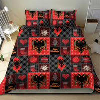 Albania Christmas Patchwork Bedding Set - Wonder Print Shop
