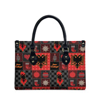 Albania Christmas Patchwork Leather Bag - Wonder Print Shop
