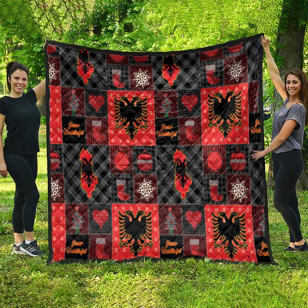 Albania Christmas Patchwork Quilt - Wonder Print Shop