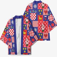 Croatia Christmas Patchwork Kimono - Wonder Print Shop
