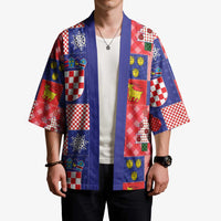 Croatia Christmas Patchwork Kimono - Wonder Print Shop