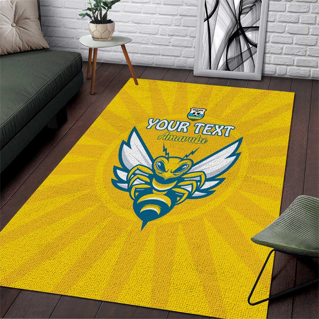 Custom Rwanda Football Area Rug Go Amavubi