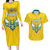 Custom Rwanda Football Couples Matching Long Sleeve Bodycon Dress and Hawaiian Shirt Go Amavubi