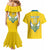 Custom Rwanda Football Couples Matching Mermaid Dress and Hawaiian Shirt Go Amavubi