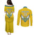 Custom Rwanda Football Couples Matching Puletasi and Long Sleeve Button Shirt Go Amavubi