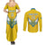 Custom Rwanda Football Couples Matching Summer Maxi Dress and Long Sleeve Button Shirt Go Amavubi