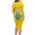 Custom Rwanda Football Family Matching Long Sleeve Bodycon Dress and Hawaiian Shirt Go Amavubi - Wonder Print Shop