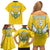 Custom Rwanda Football Family Matching Off Shoulder Short Dress and Hawaiian Shirt Go Amavubi - Wonder Print Shop