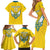 Custom Rwanda Football Family Matching Short Sleeve Bodycon Dress and Hawaiian Shirt Go Amavubi - Wonder Print Shop