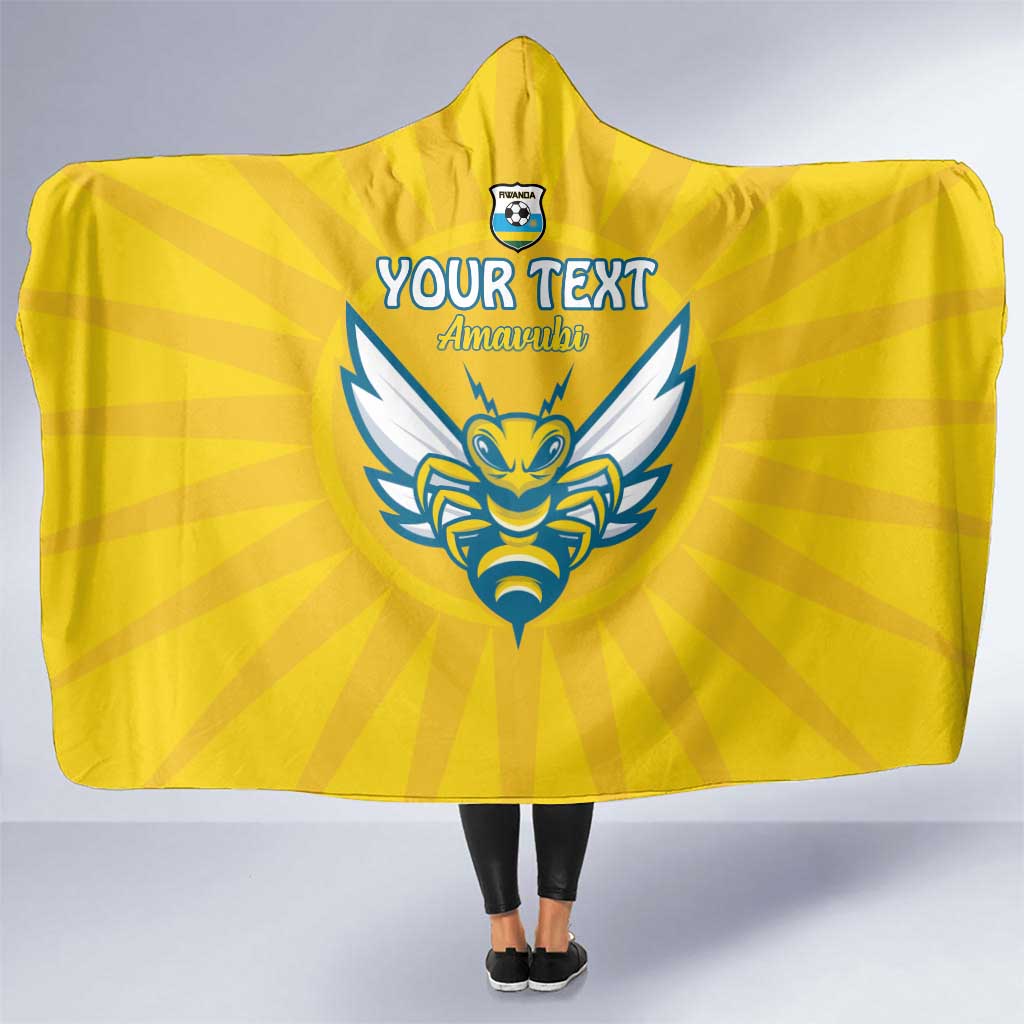 Custom Rwanda Football Hooded Blanket Go Amavubi