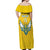 Custom Rwanda Football Off Shoulder Maxi Dress Go Amavubi - Wonder Print Shop